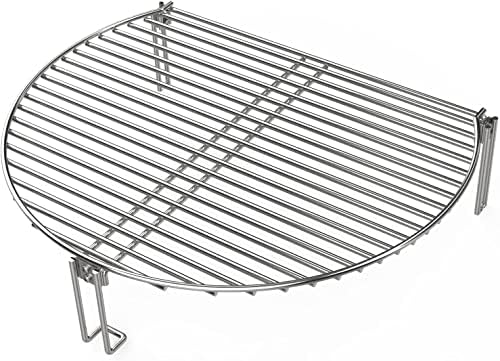 BBQ Future Grill Expander Rack for Big Green Egg Large & XL, Kamado Joe Classic Ceramic Grill, Char-Griller 18" Akorn, Weber Kettle Grill – Stainless Steel Cooking Grate & Grill Rack for Gas Grills