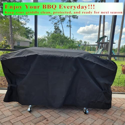 Griddle Cover for Royal Gourmet GD401 4 Burner Flat Top Grill Griddle Combo, Grill Cover for Royal Gourmet Gas Grill Combo Griddle GD402 GD403, 600D Waterproof Heavy Duty Outdoor