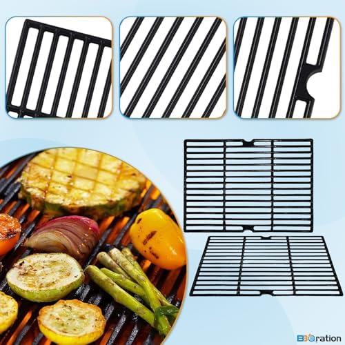 17 1/8" x 12 7/16" Cooking Grates Replacement for Nexgrill 720-0830MN, 720-0670E, 720-0737, Grill Master 720-0670E, Grill Chef BM616, GC610, Cooking Grid for Nexgrill Grill Grates Replacement