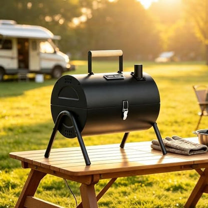 KEYO GRILL Portable Charcoal Grill, 2-in-1 Double-Sided
