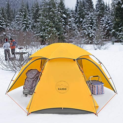 KAZOO Waterproof Backpacking Tent Ultralight 1/2 Person Lightweight Camping Tents 1/2 People Hiking Tents Aluminum Frame Double Layer
