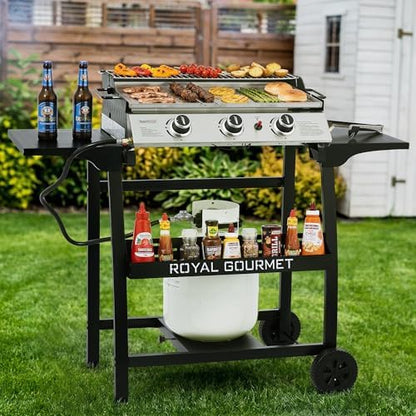 PD1300T Tabletop Griddle Stand with Basket Black