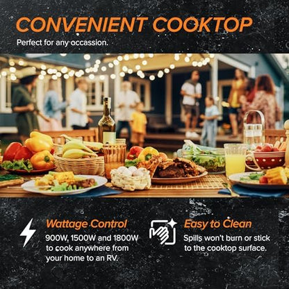 Nuwave Double Pro Cooktop Induction Countertop Burner, Portable, 50°F-575°F