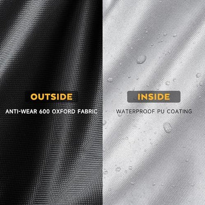 Pellet Grill Cover for ASMOKE AS350 Portable Smoker, Heavy-Duty 600D Pellet Smoker Cover for ASMOKE Portable Pellet Grill