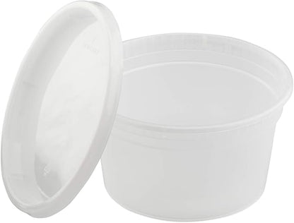 Karat [12oz - 240 ct] Clear PP Injection Molded Round Deli Containers with Lids (FP-IMDC12-PP)