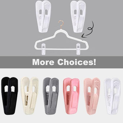 White Velvet Hangers Clips 40 PCS, Pants Hangers Velvet Clips Easily Add to Velvet Hanger, Skirt Suit Pants Clothes Velvet Hangers, Baby Kids Hangers Clips