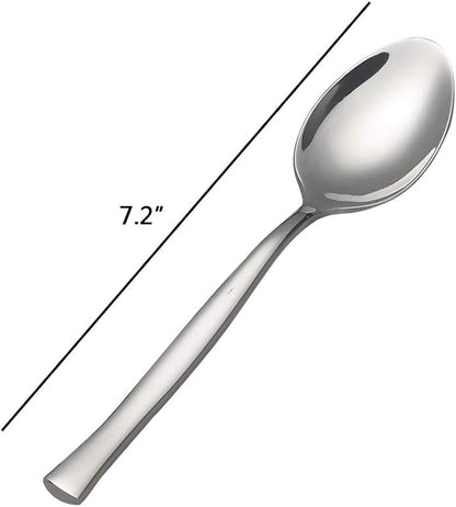 12-Piece Dessert Spoons, Stainless Steel Small Spoon