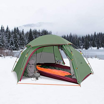 KAZOO Waterproof Backpacking Tent Ultralight 1/2 Person Lightweight Camping Tents 1/2 People Hiking Tents Aluminum Frame Double Layer