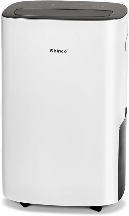 Shinco 86 Pints Dehumidifier for Home and Basements, 5000 Sq.Ft Dehumidifiers with Drain Hose, Auto or Manual Drainage, Auto Defrost, Quietly Remove Moisture, Intelligent Humidity Control, 24HR Timer