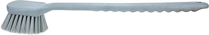 SPARTA 40501EC23 Plastic Large Scrub Brush, Kitchen Brush, Utility Brush With Long Handle For Cleaning, 20 Inches, Gray