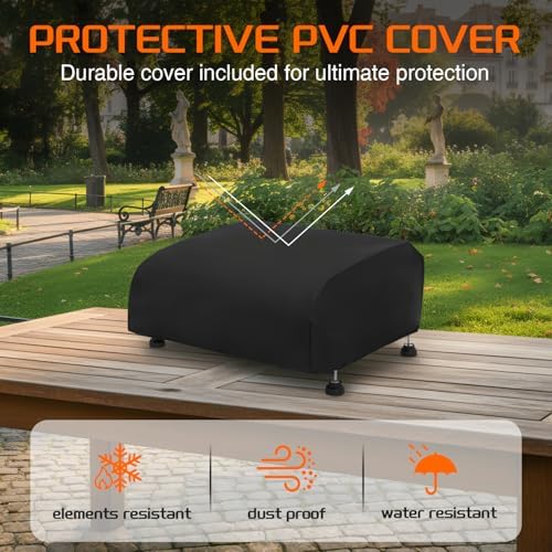 2-Burner Portable Tabletop Gas Griddle Grill with Stainless Steel Cooking Surface - Includes Protective Cover & Regulator, for Camping, Tailgating, Outdoor Cooking