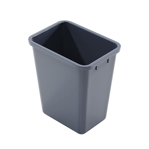 Dowell B15 Wood Base Wastebasket Pullout with 20Qt Plastic Bin (4006 0115)