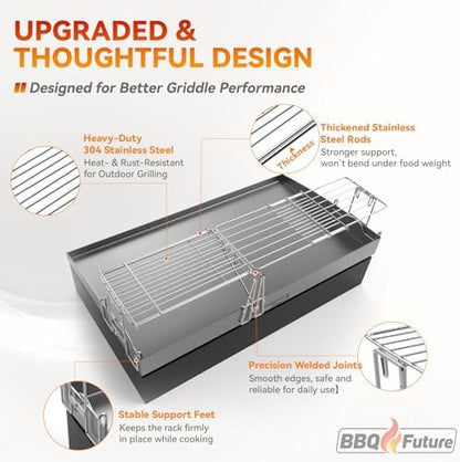 Griddle Warming Rack for Blackstone, Adjustable Griddle Accessories
