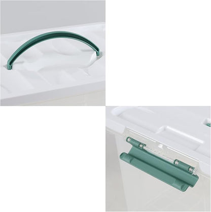 6-Pack Clear Latch Storage Box, 14 L Plastic Storage Bin