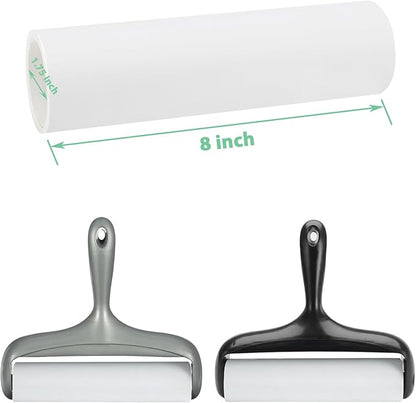 8 inch Large Surface Roller Refills Only for Scotch-Brite Pet Hair Pickup Extra Sticky Large Lint Roller 60 Sheets per Refill Pack of 5 Total 300 Easy-Tear Adhesive Sheets