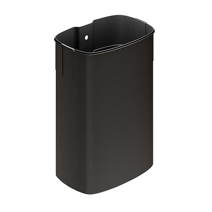 Garvee 13 Gallon / 50 Liter Metal Kitchen Trash Can with Lid, Large Rustproof Garbage Can for Kitchen, Step-on Trash Bin with Inner Bucket, Rear Handle, Soft Close Lid, White