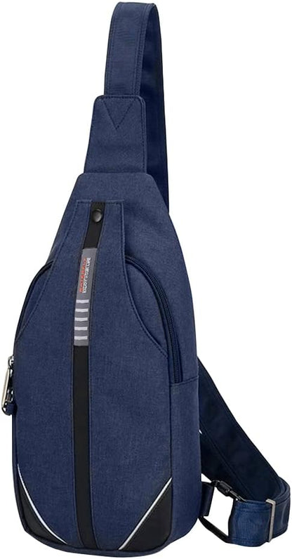 WATERFLY Small Crossbody Sling Backpack Anti Theft Backpack for Traveling Chest Shoulder Bag
