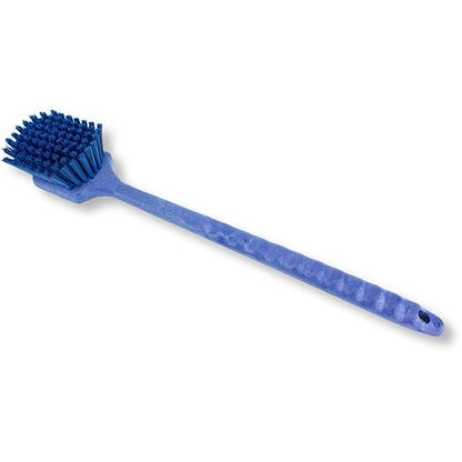 SPARTA 40501EC14 Plastic Large Scrub Brush, Kitchen Brush, Utility Brush With Long Handle For Cleaning, 20 Inches, Blue, (Pack of 6)