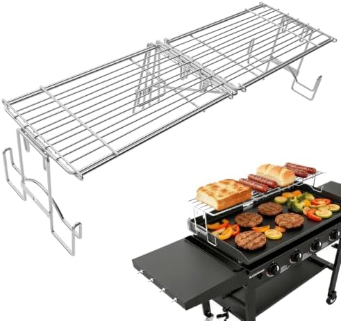 Griddle Warming Rack for Blackstone, Adjustable Griddle Accessories