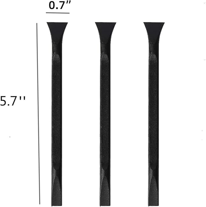 Tpyx Scraper Small Plastic Scraper Tool, Multi-Purpose Scraper Non-Scratch Cleaning Tool, Used in Narrow Spaces and Gaps, Perfect for Removing Oil Stains, Labels, Food, Dirt, Paint, Etc. (6pcs)