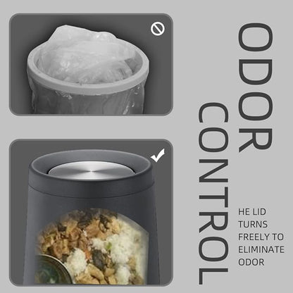 Household Swing Black Bathroom Trash Can，Brushed Stainless Steel，10 L/3 Gallen，Garbage Can with Flipping Lid， for Indoor or Commercial Use, Kitchen,Modern，Living Room,Bedroom