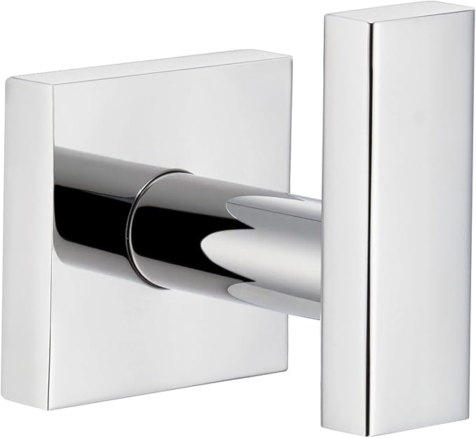 Angle Simple Towel Hook for Bathroom, SUS 304 Stainless Steel Robe Coat Hook, Hand Towel Holder Wall Mounted, Polished Chrome