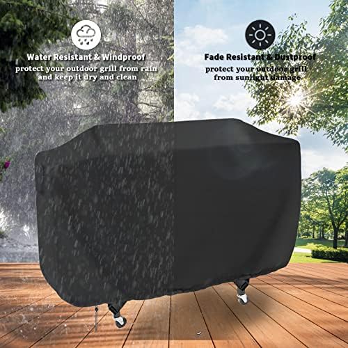 Flattop Grill Cover for Royal Goumet for Char-Griller Flat Iron 4 Burner