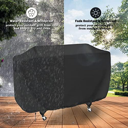 Flattop Grill Cover for Royal Goumet for Char-Griller Flat Iron 4 Burner