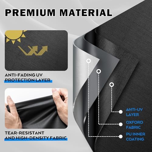 Griddle Cover for BESTFIRE Propane Gas Griddle Charcoal Grill Combo, Flat Grill Cover for BESTFIRE Flat Top Charcoal Gas Grill Combo