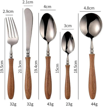 20 Piece Silverware Set Service