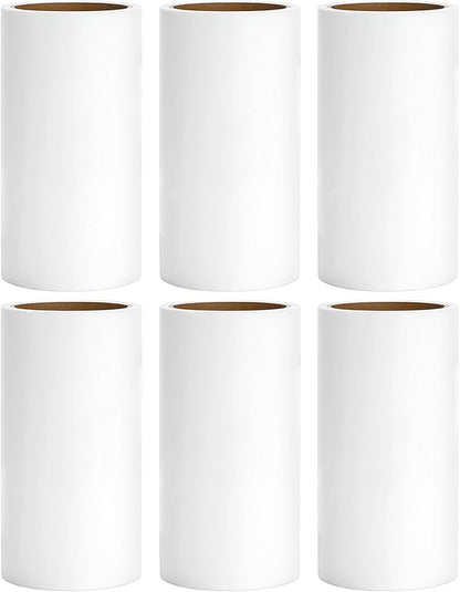 4 inch Lint Roller Refills Compatible with Evercare Extra Sticky Pet Lint Roller Replacement Refills 60 Sheets Each Roll 6-Pack 360 Sheets Total (1 1/2'' Inside Dia.)