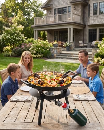 ONLYFIRE GRILLS Portable Propane Gas Stove with 17" Frying Pan, GS363