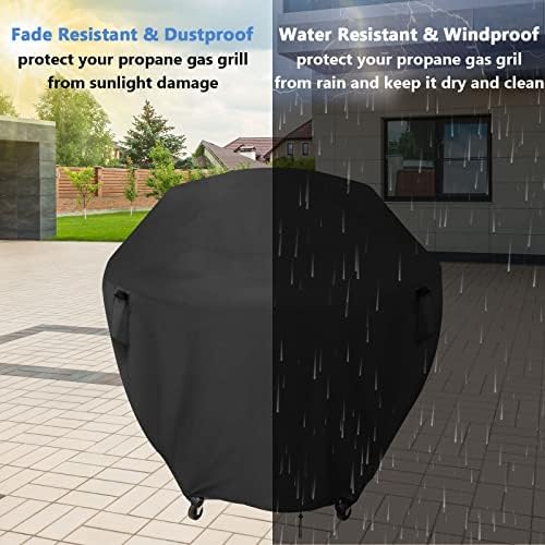 Round Gas Grill Cover for 30" Cuisinart 360 XL CGG-999 Griddle Outdoor