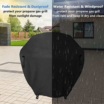 Round Gas Grill Cover for 30" Cuisinart 360 XL CGG-999 Griddle Outdoor