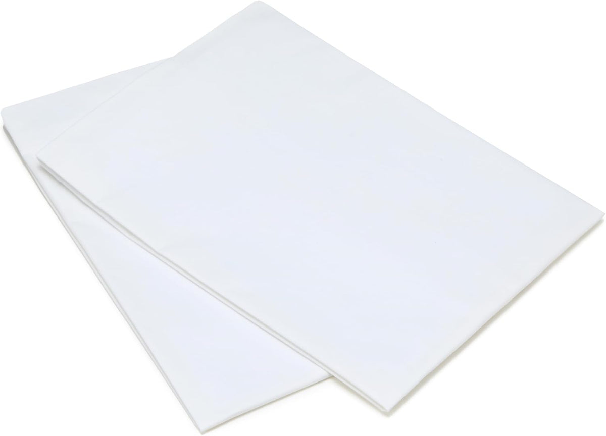 Amazon Basics Down Alternative Pillows for Stomach and Back Sleepers, Soft Density, Standard, Pack of 2, White, 26 in L x 20 in W
