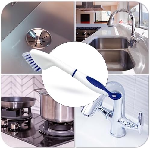 ITTAHO Floor Scrub Brush with Long Handle - 53" Deck & Grout Cleaner Brush Set for Tile, Marble, Stone, Bathroom, Patio, Garage, Deck & Floor Cleaning
