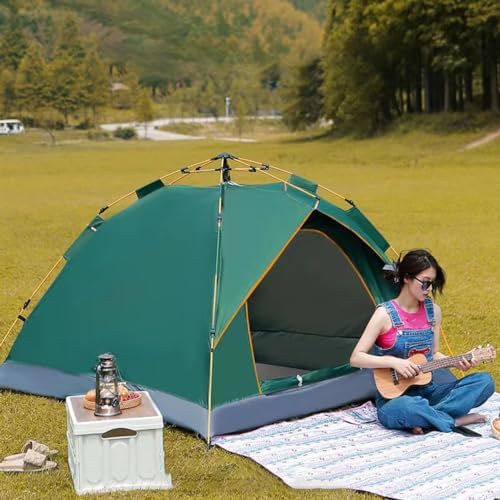 Camping Tent Pop Up,Backpacking Tents, Automatic Family Camping Tent, Instant Tents for Camping,Easy Set Up Tent,Portable Dome Tent for Camping Hiking & Traveling (Color : /Green, Size : 2-3 Persons