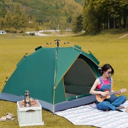 Camping Tent Pop Up,Backpacking Tents, Automatic Family Camping Tent, Instant Tents for Camping,Easy Set Up Tent,Portable Dome Tent for Camping Hiking & Traveling (Color : /Green, Size : 2-3 Persons