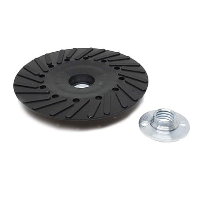 Benchmark Abrasives 4 1/2 Inch Sanding Disc Backing Pads, Resin Fiber Disc Polishing Pad for Grinding, Sanding, Stripping on Wood, Metal, 7/8" Arbor - Angle Grinder Attachments - Grinder Sanding Pad