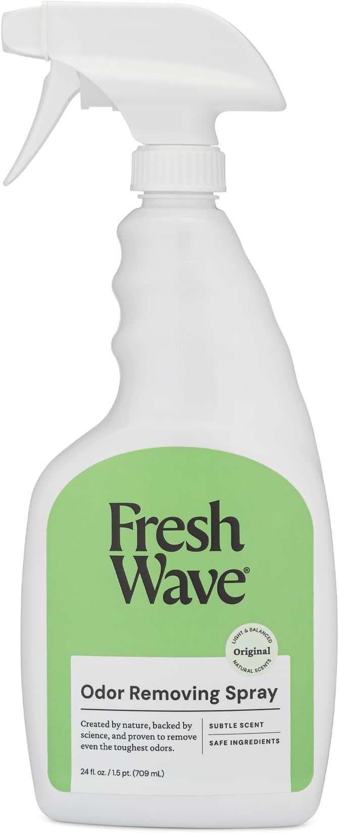 Fresh Wave Original Scent Odor Eliminator Spray & Air Freshener, 24 fl. oz. | Odor Absorber for Home, Furniture, Fabrics & Trash | Safer Odor Relief