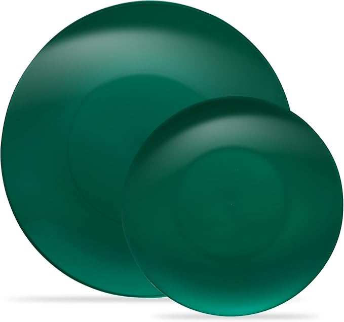 PLASTICPRO 64 Piece Combo Plates Christmass Set includes 32-7'' inch Plates &