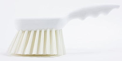 SPARTA 40541EC02 Plastic Scrub Brush, Utility Brush, Kitchen Brush With Hanging Hole For Cleaning, 8 Inches, White