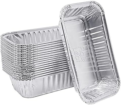 Fig & Leaf (20 Pack) Drip Pans Compatible with Char-Broil Grills 9328812P06 Foil Liner l Fits Grease Tray G416-0015-W1 l Disposable Aluminum Foil