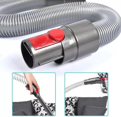 Flexible Extension Hose 20"–59" Compatible with Dyson V6/V7/V8/V10/V11/V12, Quick-Release Stretch Hose for Hard-to-Reach Areas, Bendable Vacuum Attachment