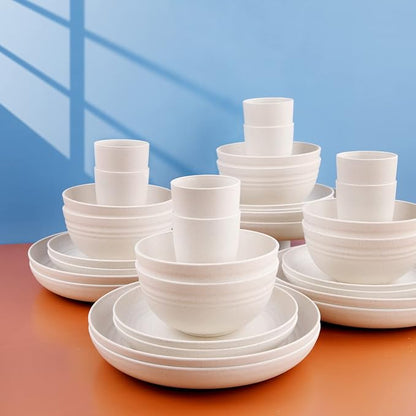 Wheat Straw Dinnerware Sets, Dish Sets