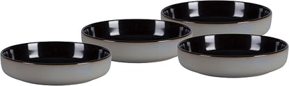 Euro-Nordic Stoneware 20pc Dinnerware Set, Reactive Glaze