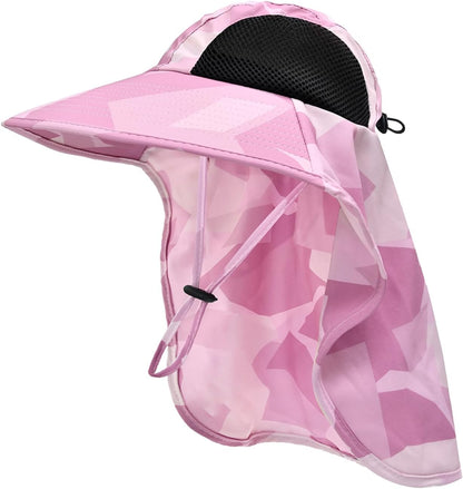 Sun Hat for Men Women with Neck Flap,UPF 50+ UV Protective Hiking Fishing Hats,Wide Brim Sun Hat for Women&Men