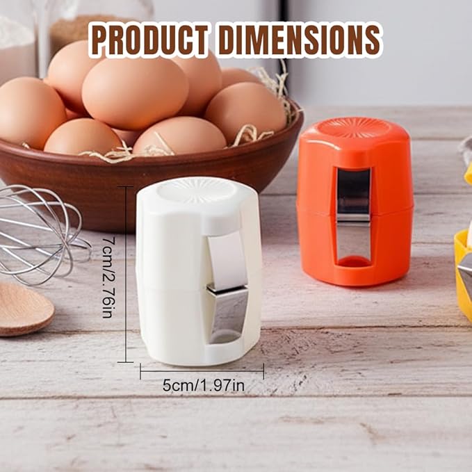 Egg opener, Upgrade Stainless Steel Egg Cutter Egg Cracker Tool Multifunctional Egg Cutter Multipack, 2026 New Egg Shell Separator for Raw Eggs Gadgets Cracker Tool (2, Pink)