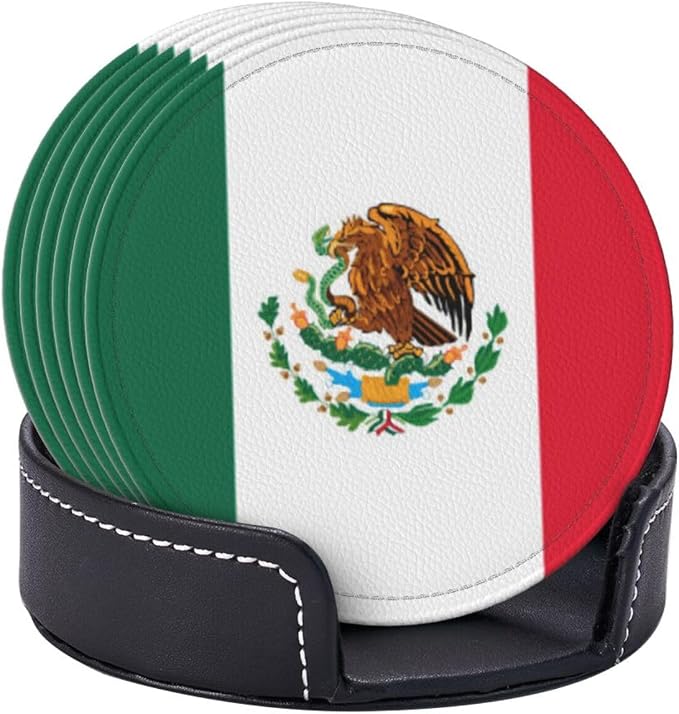 Mexican Flag Coasters for Drinks