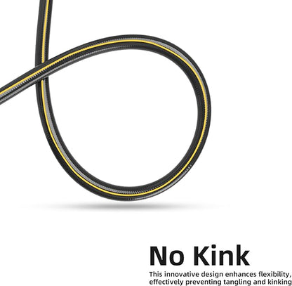 Solution4Patio Lead-in Garden Hose 3/4 in. x 25 ft. -Heavy Duty Durable Flexible Lightweight Water Pipe -Brass Aluminum Ends for Household & Commercial Use -Kink Free, No Leaking, Male/Female Fittings